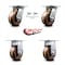 Service Caster 5 Inch High Temp Phenolic Caster Set with Roller Bearing 2 Swivel Lock 2 Rigid SCC-35S520-PHRHT-BSL-2-R-2 - alternate 3